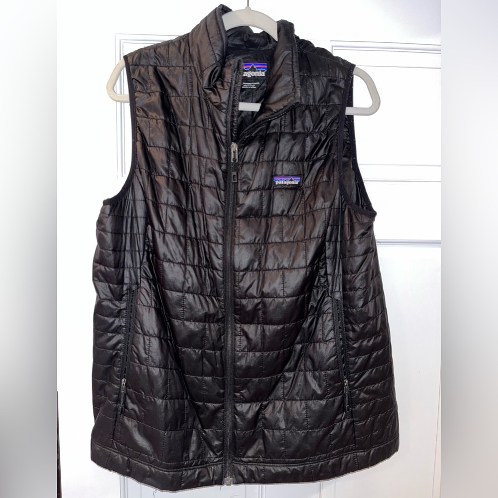 Women’s Nano Puff Patagonia Black Vest Size XL